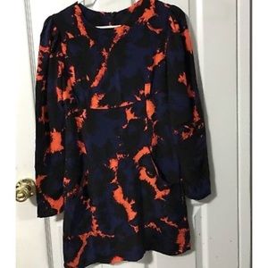 Dolce Vita XS Party Dress. Blue & Orange. Size 0-2